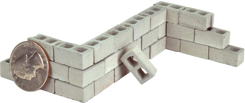 Acacia Grove Miniature Cinder Block Mold, Silicone Rubber (1:24 Scale)