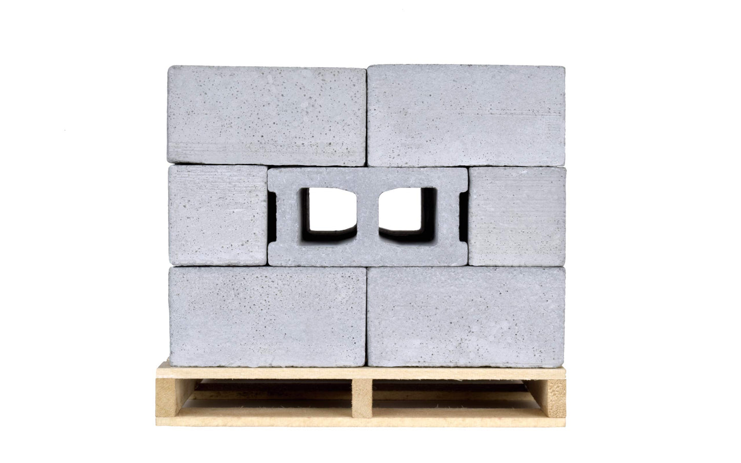 Acacia Grove Mini Cinder Blocks with Pallet, 1/12 Scale