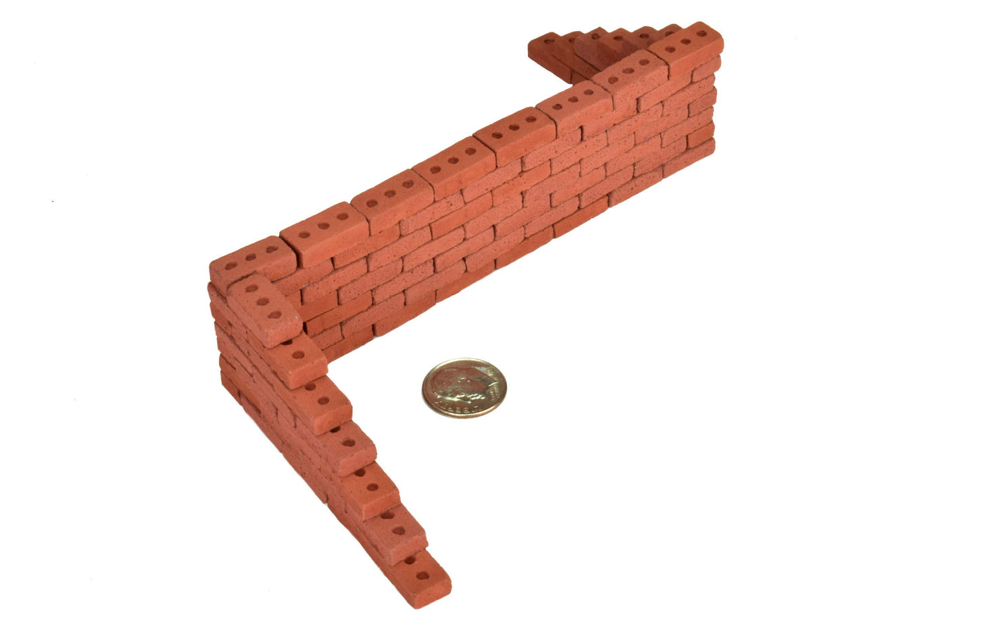 Acacia Grove Real Mini Red Bricks, 1/12 Scale
