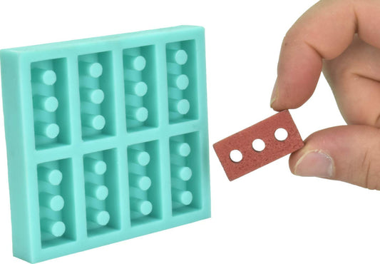 Acacia Grove Miniature Brick Mold (1:6 Scale), Silicone Rubber