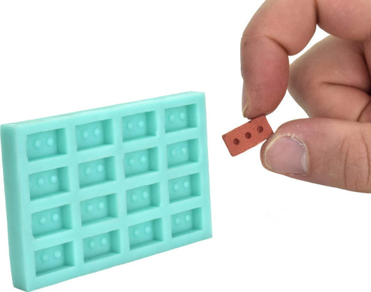 Acacia Grove Miniature Brick Mold (1/12 Scale), Silicone Rubber