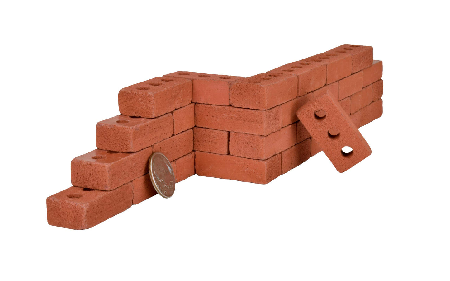 Acacia Grove Mini Red Bricks, 1:6 Scale