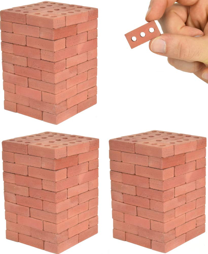 Acacia Grove Mini Red Bricks, 1:6 Scale